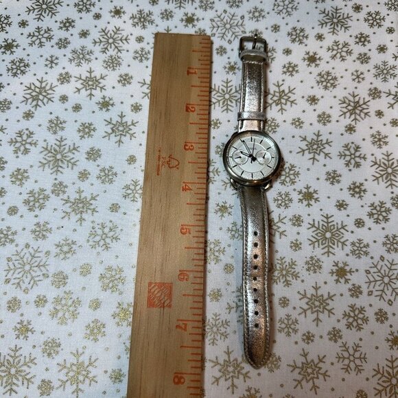 Fossil Tailor ES3912 Watch Women Leather Analog Dial Quartz New Battery Video‎ - Picture 11 of 11